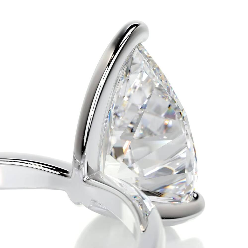 VVS Moissanite Diamond Pear Cut Engagement Ring Stylish Classic 925 Sterling Silver for Bridal Proposal