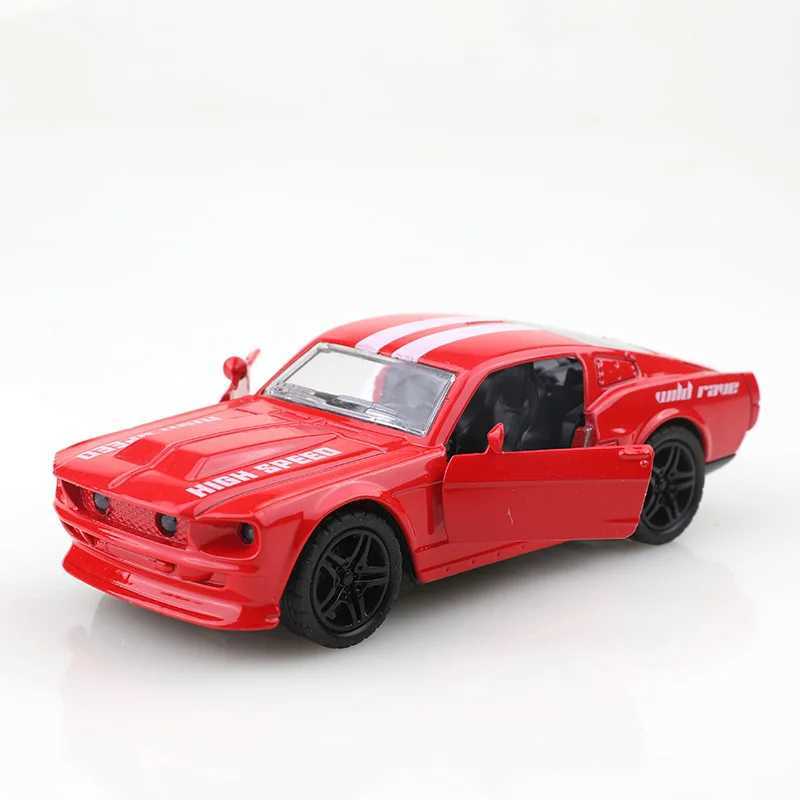 bagged 136 Alloy Car Model modeling Vehicle Mustang Muscle Racing Pull Back Car Ornaments Collection Toys For Boy child J251129