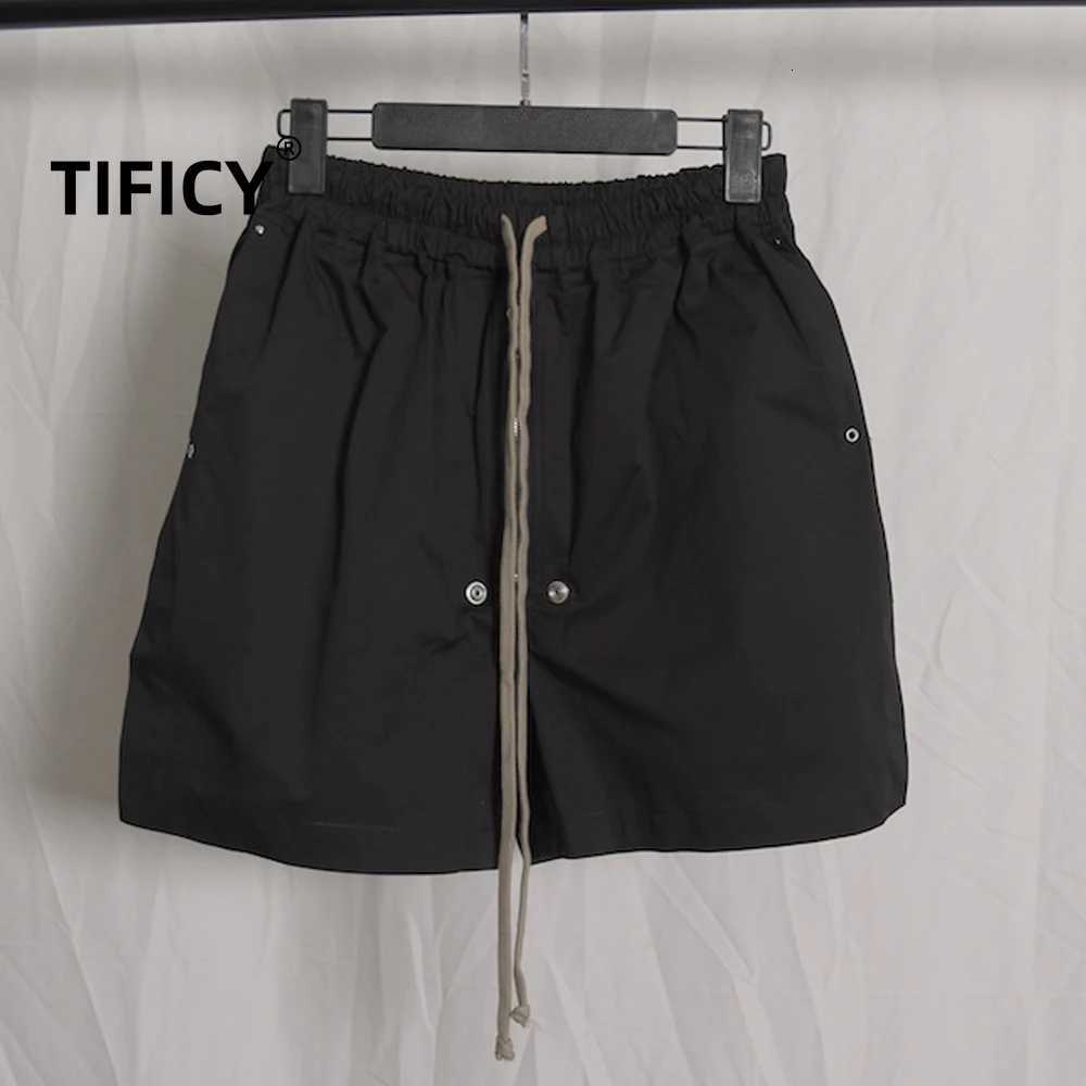 high street New Dark RO Classic Fashion Dark Shorts Woven Workwear Four Leg Split Zipper Mens Beach Casual Shorts M251129