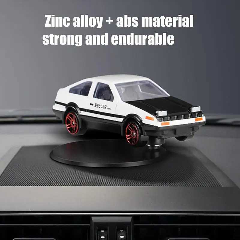 Realistic AE86 Drift Car Rotating Dashboard Ornament Gyroscope Alloy Car Model Interior Center Console Decorative Christmas Gift J251129