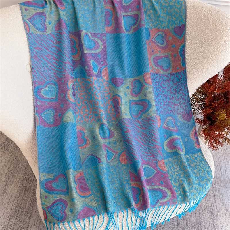Thicken Embroidery Cashmere Winter Scarves Women Pareo Cape Warm Muslim Shawl Chunky Headscarf Wrap Ladies Elegant Poncho Turban H260618
