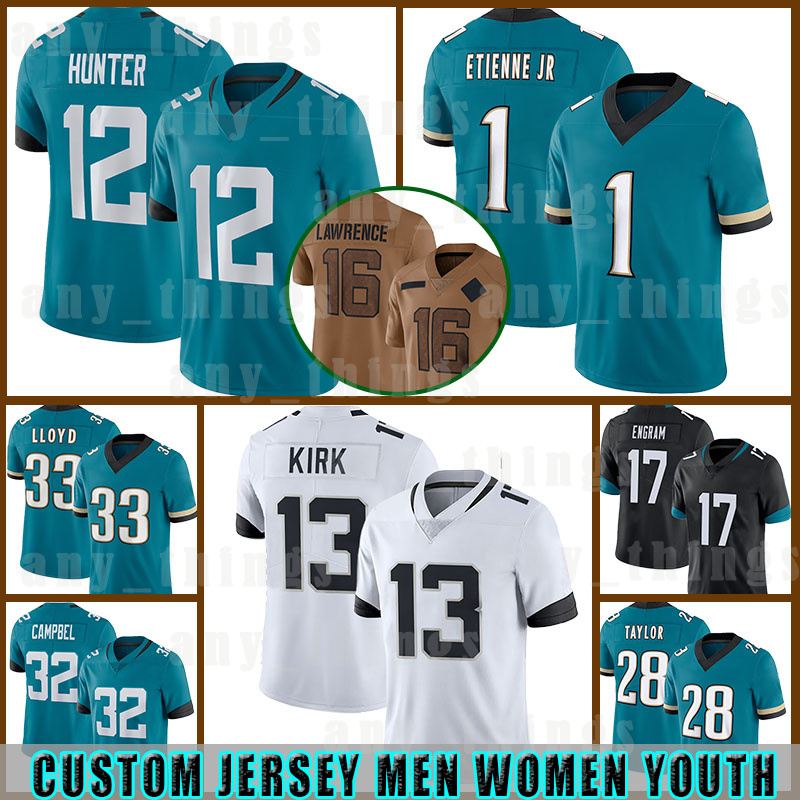 Travon Walker Trevor Lawrence Josh Hines-Allen Football Jersey Travis Etienne Jr Jacksonvillees Jaguarss Travis Hunter Evan Engram Kirk Devin Lloyd Tyson Campbell