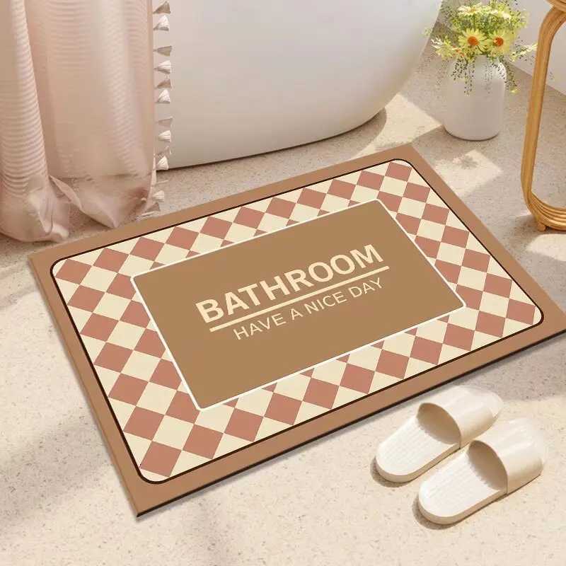 Toilet Floor Mat Diat d Cartoon Absorbent Mat Bathro Door Non-slip Foot Mat Bathro Toilet Carpet H251129