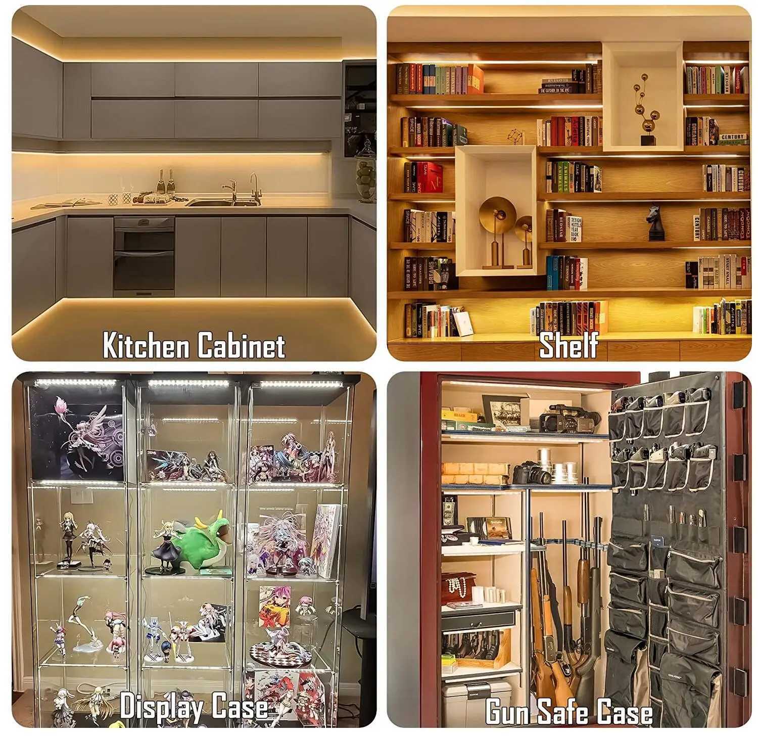 DC24V 2700K-6500K CCT COB FOB LED Strip Light 608LEDs/M Dimmable Flexible Ribbon LED Tape Room Decor Cabinet TV Backlight 1M-10M M251129