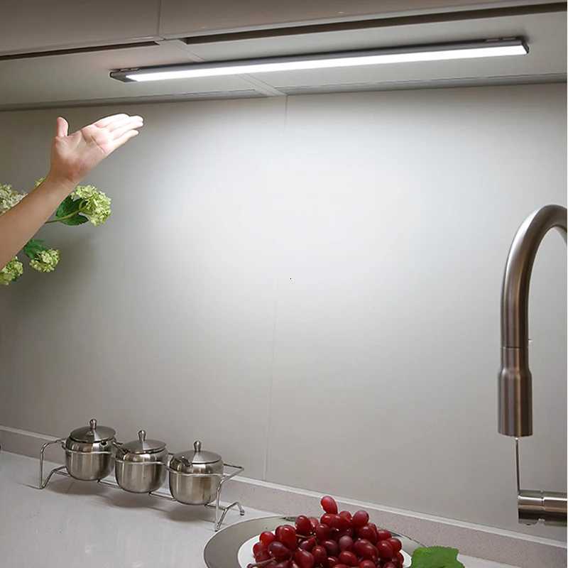 5W/6W/7W LED Under Cabinet Light Hand Sweep Switch PIR Motion Sensor Lamp Under Cabinet led lights for kitchen LED Night Lights M251129