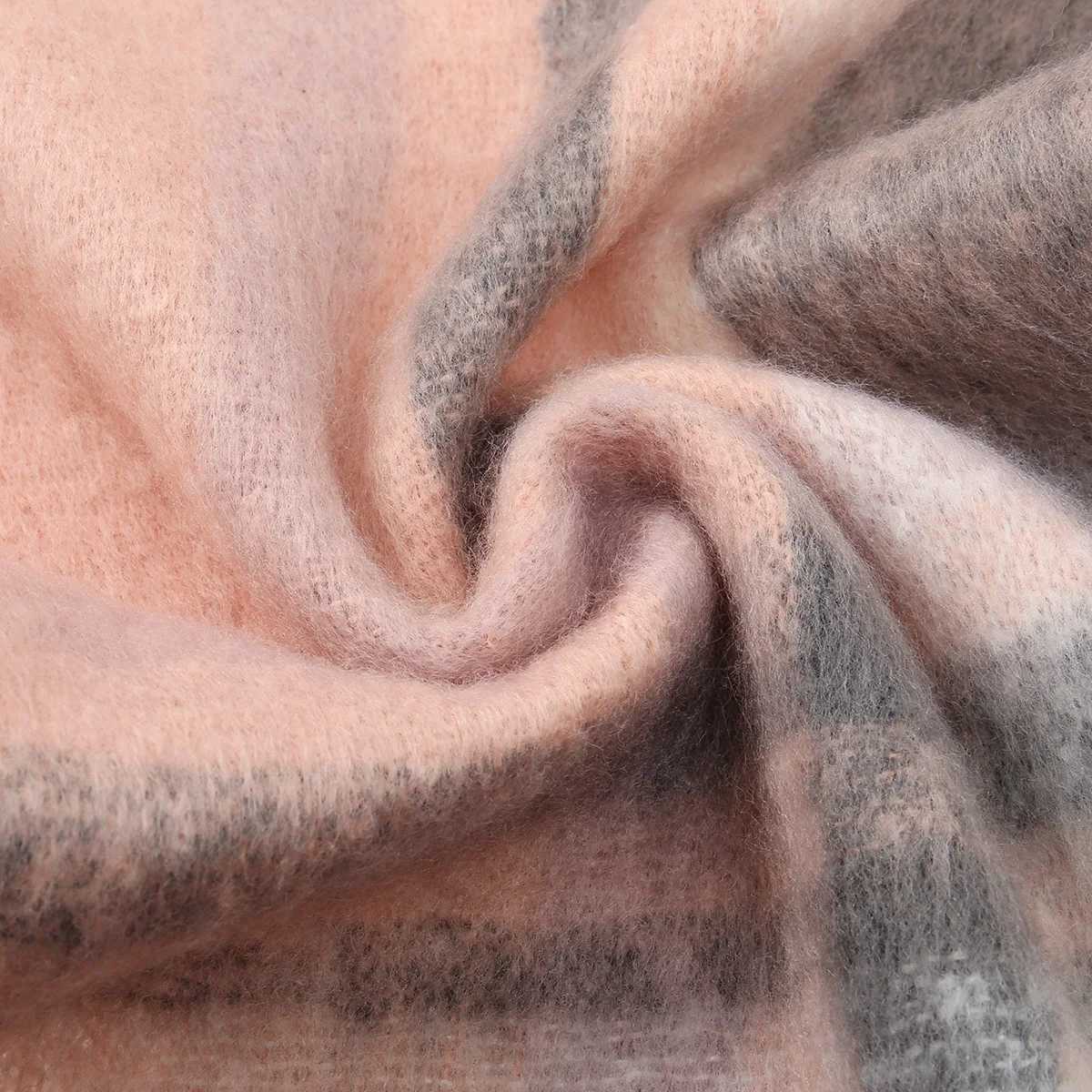 Plaid Striped Tassels Cashmere Scarf For Woman Winter Outdoor Keep Warm Shawls Lady Fashion Long Wraps Thick 20040cmJ251129