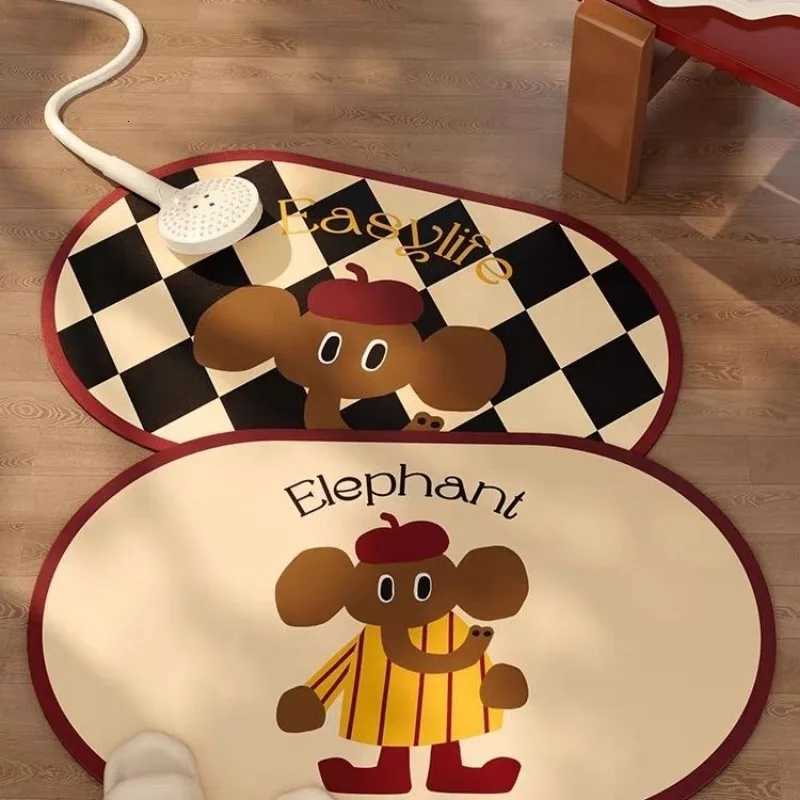 Diat d absorbent mat for bathro door slip-resistant and dirty easy-to-clean mat H251129