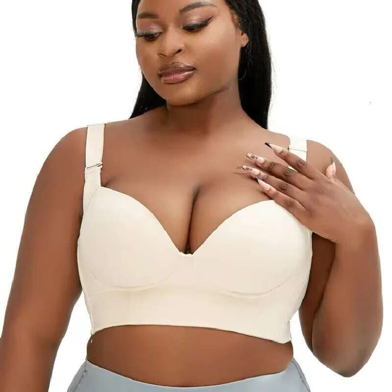 DHEssentials King Mcgreen Star Full Coverage Push up Bras Hide Back Deep Cup Shapewear Fat Smoothing Uplift Underwire Bra for Big Bust