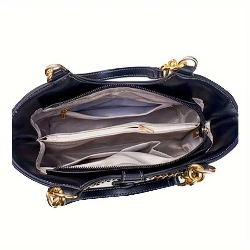 Designer Luxury Bags For Women Crocodile Pattern Gold Chain Bucket Bag With Snake Hardware Wild Shoulder Crossbody Handbags 2025 K251128