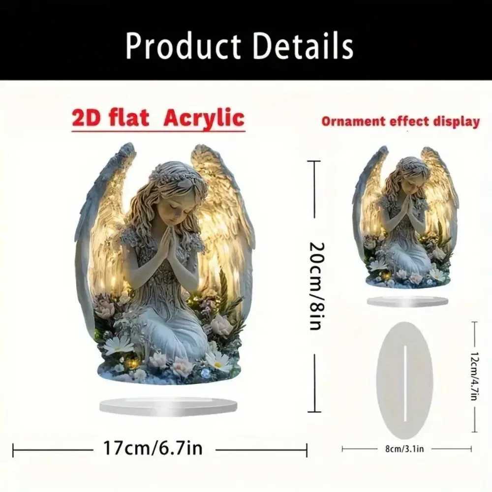 Radiant Praying Angel Statue - A Calming And Warm Desktop Decoration The Perfect Gift For Your He Off Or Cafe Decor H251129