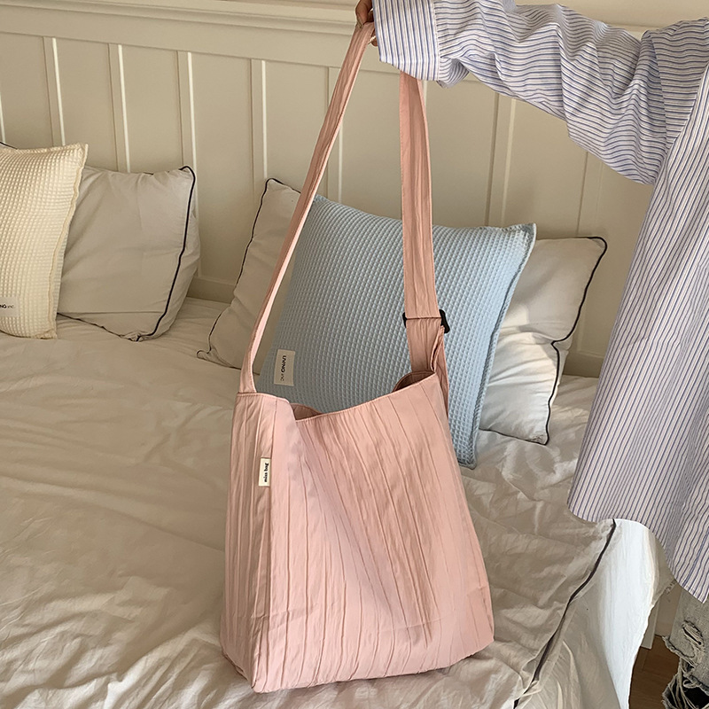 Free Shipping! Women's Crinkled Bucket Hobo Bag, Spacious Tote Shoulder Crossbody Purse for Commute & Travel, Bestseller