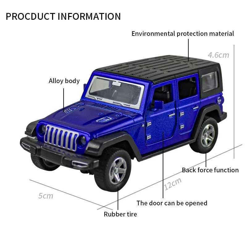 Bagged 136 alloy JEEPS Wrangler pull-back off-road car toy imitation off-road pull-back car boys and children toys J251129