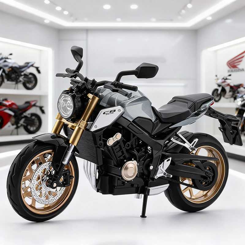 112 CB650R E-Clutch Alloy Die Cast Motorcycle Model Vehicle Collection Sound and Light Off Road Autocycle Toys Car J251129