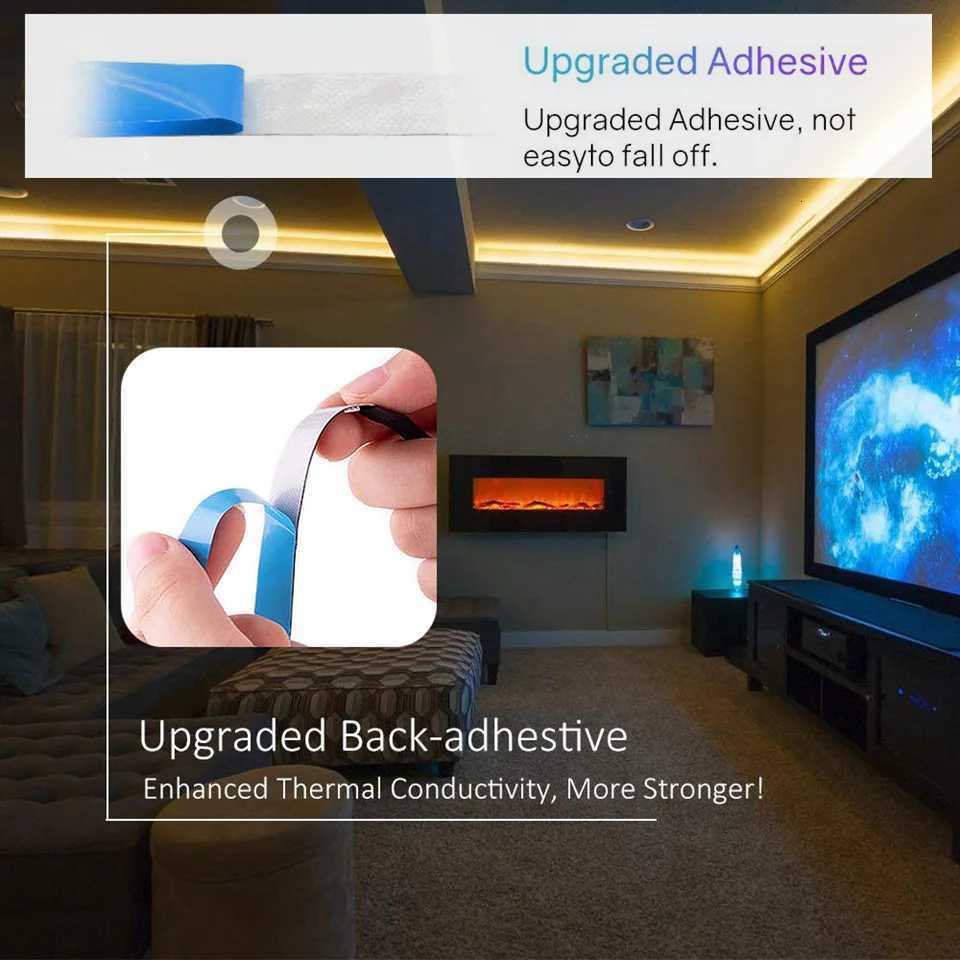 COB LED Strip Light 24V 480leds/m Linear Dimmable LED High Brightness Flexible Warm/Natural/Cool White 8mm Light RA90 Bedroom M251129