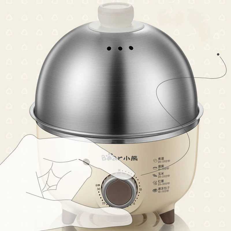 360W Electric Egg Boiler Breakfast Machine Automatic Steamer Multicooker Egg Cookers Egg Custard Steaming Cooker with Timer C251129
