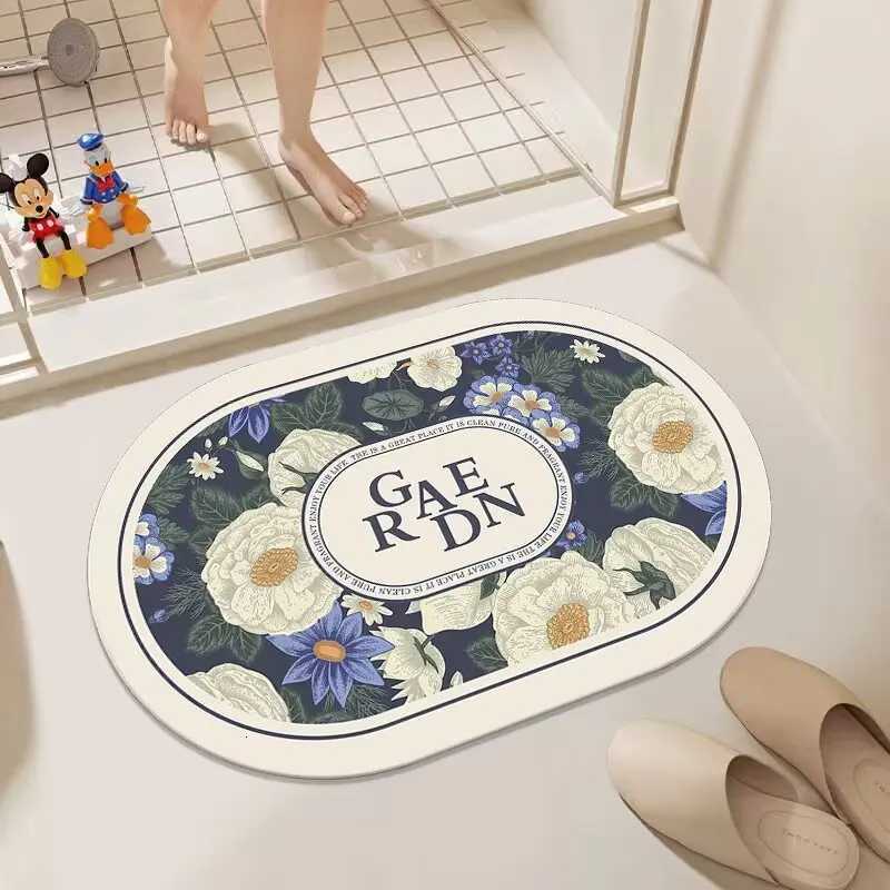 Bathro non-slip floor mat anti-drop diat d quick-drying toilet shower board foot mat toilet door mat H251129