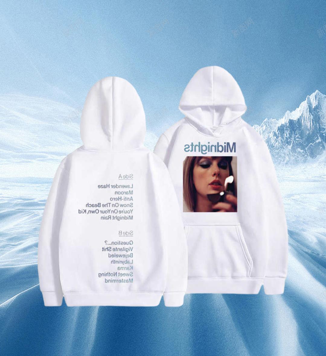 Men's Hoodies Custom style New album Swift Same Style Print Hoodie For Men Vintage hip hop sweats Unisex Sweatshirt L2210256696105