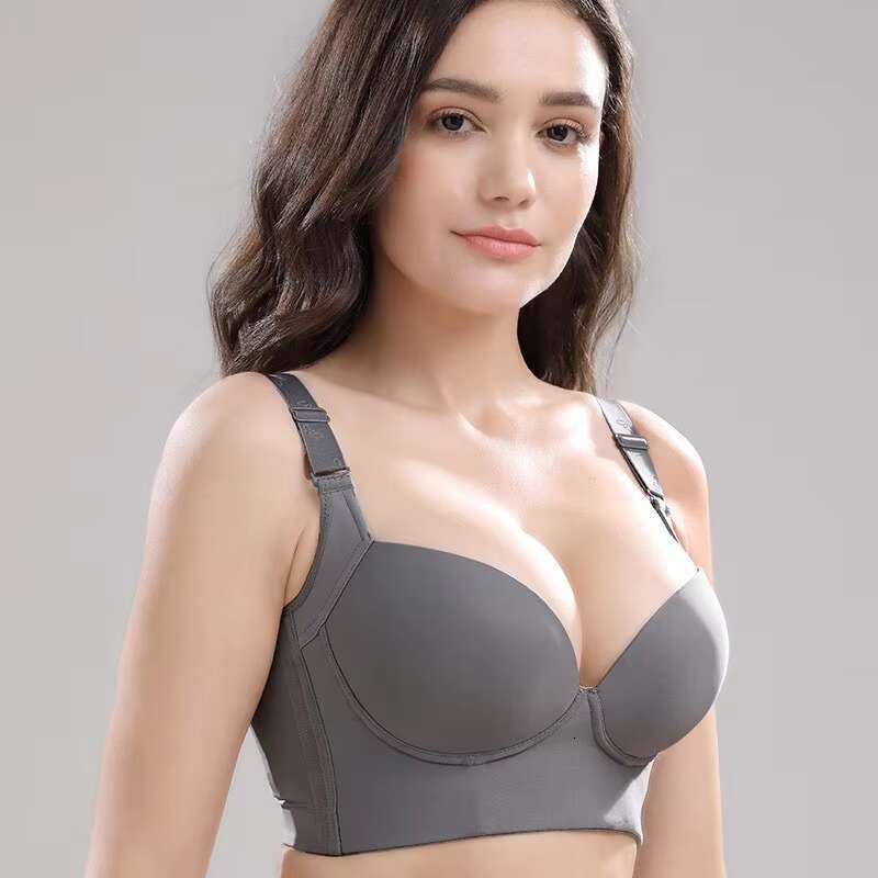 DHEssentials King Mcgreen Star Full Coverage Push up Bras Hide Back Deep Cup Shapewear Fat Smoothing Uplift Underwire Bra for Big Bust
