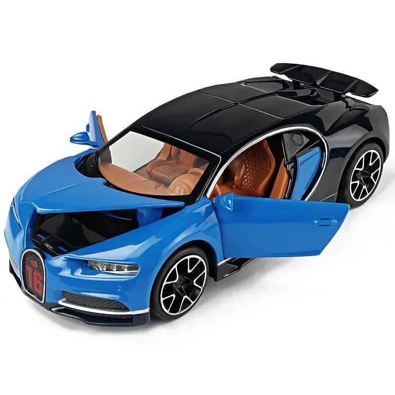 132 Bugatti Chiron Sports Car Metal Toy Alloy Car Diecasts Toy Vehicles Car Model Sound and Light Model For Children J251129
