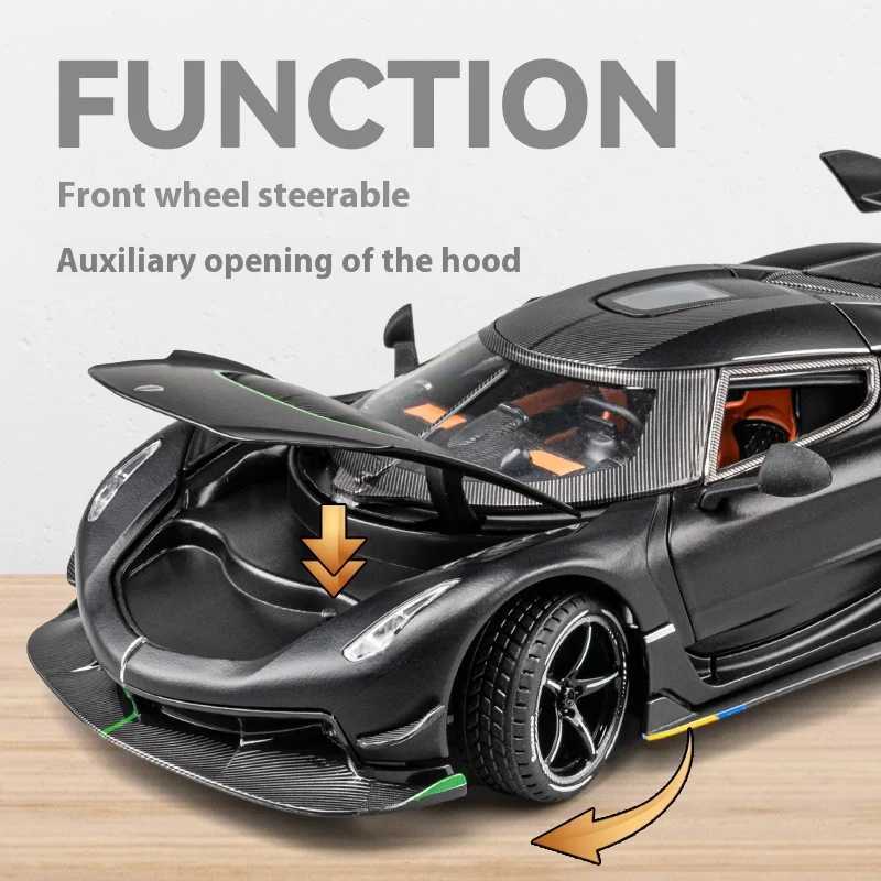 Simulation 124 Jesko Car Model Alloy Car Model Sports Car Childrens Toy Car Collection Ornaments Boy Birthday Gifts J251129