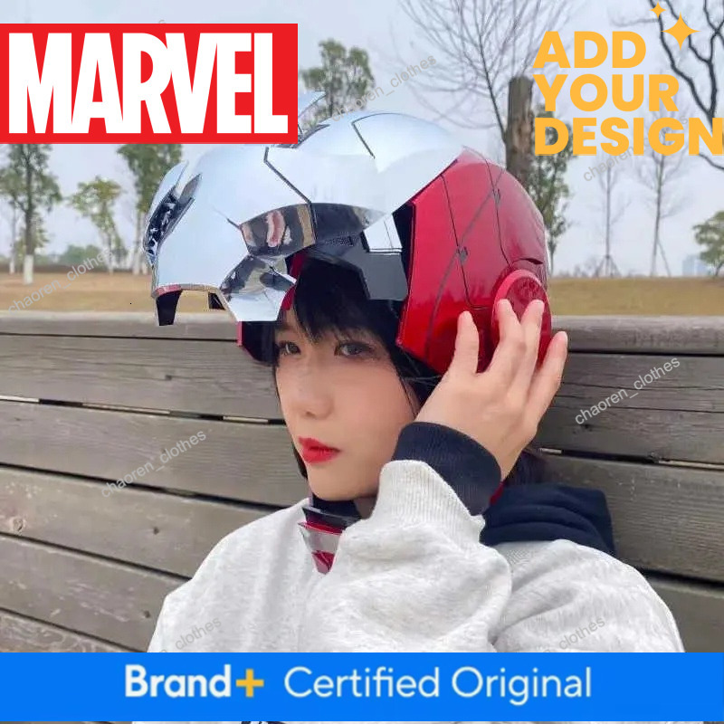 Disney custom New AutoKing 1 Mk5 Iron Man Helmet Cosplay Voice Control Eyes with Light Model Toys for Adult Electric Wearable Christmas Gift W250613