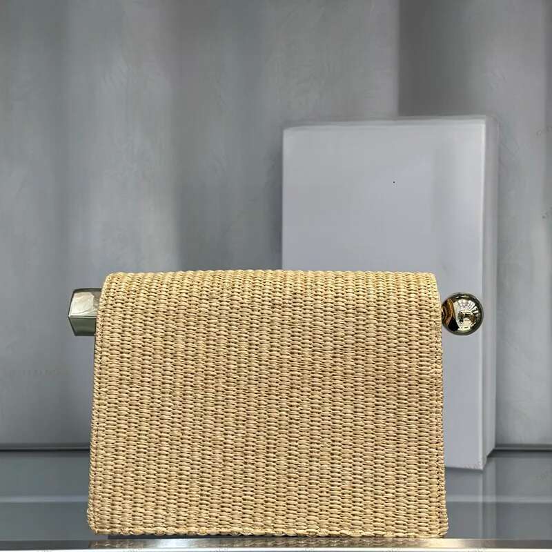 Beach Straw Weaving Designer Ladies Large Capacity Clutch Women's Simple Sculpture Fashion Shoulder Crossbody Soft Bag-250429