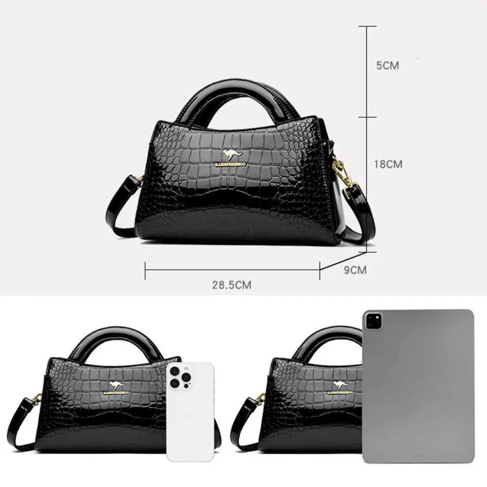KAIDIFEINIROO Kangaroo Brand Alligator Pu Leather Shoulder Crossbody Bag Clutch Hand Bags for Mother Small Women Handbags New K251128