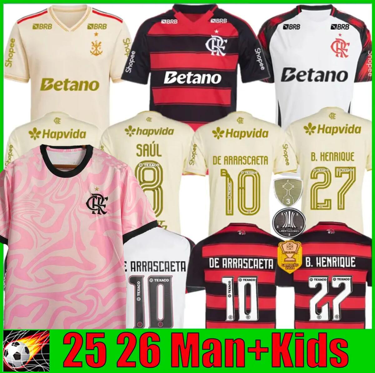 Flamengo Jerseys football Shirt 24 25 26 Retro 1981 Remake B.HENRIQUE L.ARAUJO JUNINHO 2024 2025 2026 MATHEUS G. Women camisa Football Shirt Men Uniforms Kids Kits