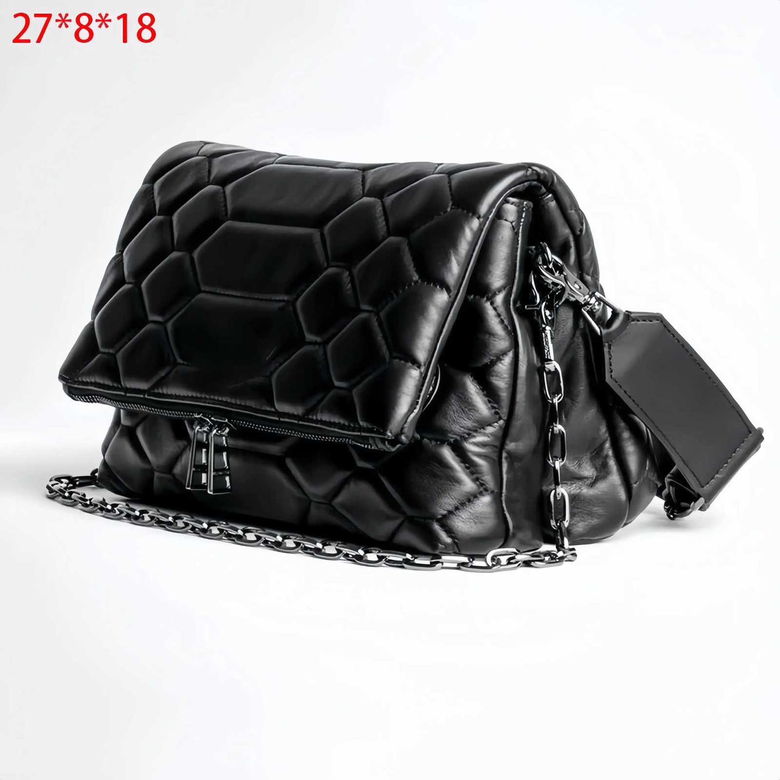 2025 New Fashion Women Wing Bag Classic Black Single-shoulder Envelope Zadigent Bag Luxurious Design Chain Crossbody Ladies Bag K251128