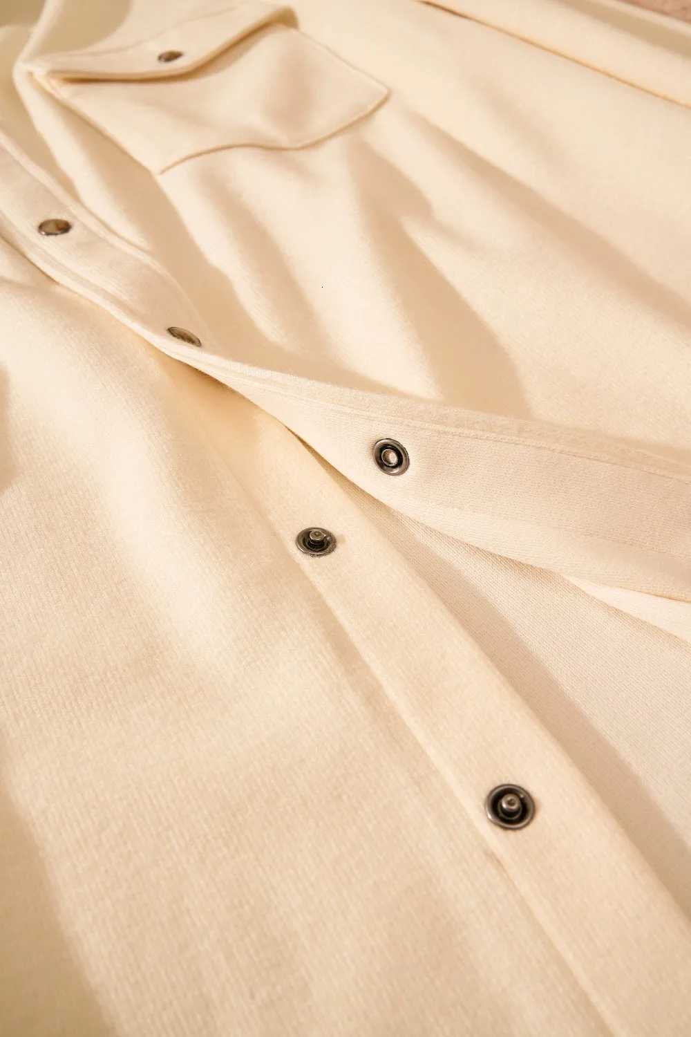 Italian BC version old money style autumn and winter wool blended business casual long-sleeved simple shirtW251129