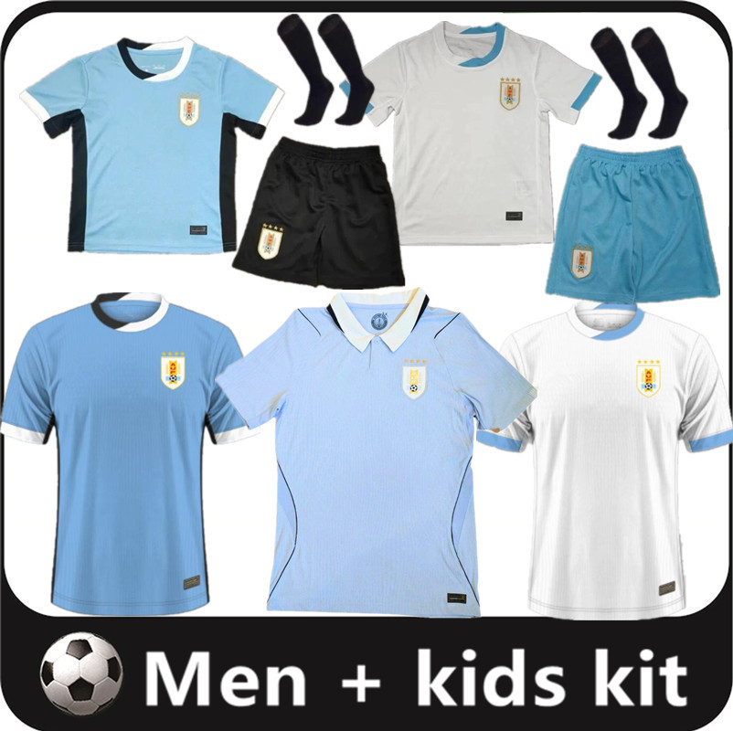 2026 Uruguay world cup Soccer Jerseys Anniversary 26 27 NDE LA CRUZ GDE ARRASCAETA FVALVERDE LSUAREZ ECAVANI RBENTANCUR RARAUJO Men kids kit home 16-4XL