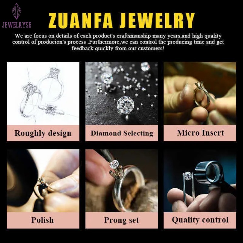 Real Gold 9K 14K S Sier Women Wedding Set Oval Cut Diamond Engagement Rings Moissanite Gift