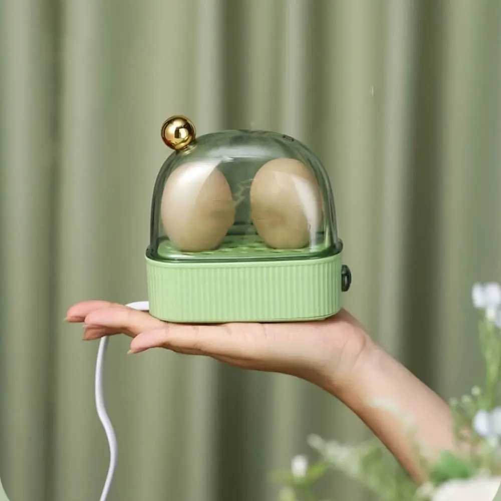 Electric Egg Boiler Automatic Cooker Rapid Egg Boiler Breakfast Machine Multi-Function Egg Cooker 2 Eggs Portable Food Steamer C251129