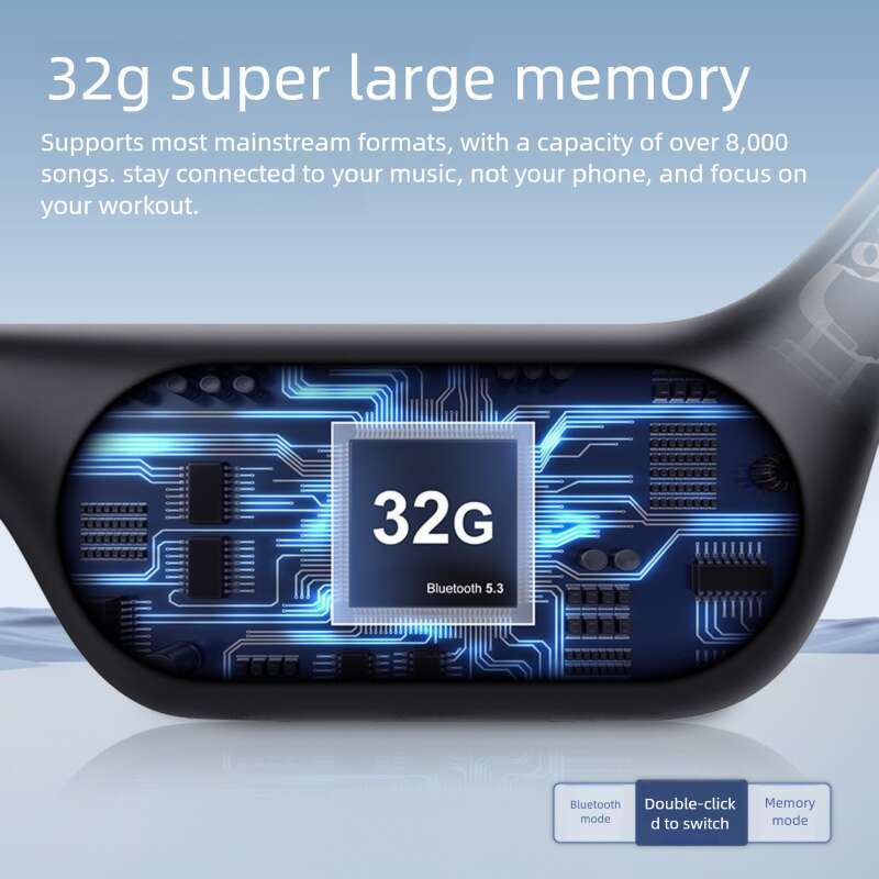 Famous Brand Cross Border Swimming Listening To Songs With G Memory Long Battery Life Bone Conduction Wireless Bluetooth Headphones