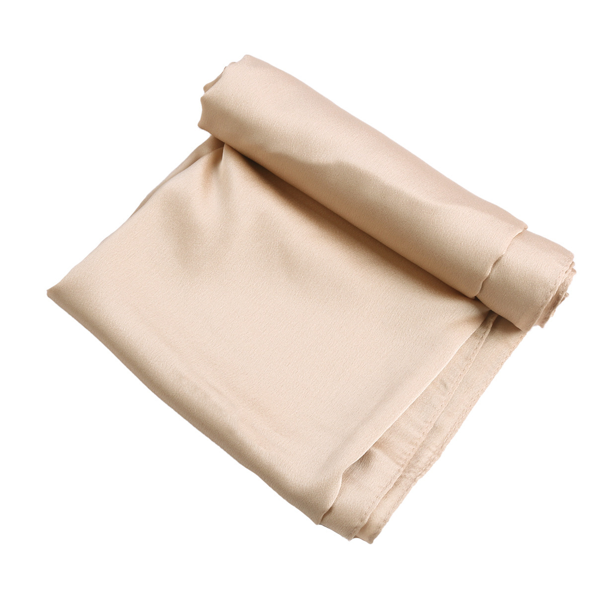 K568 New imitation silk crepe satin scarf feels soft Imitation satin scarf bullet solid color headscarf long scarf