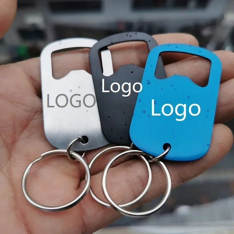 10-100Pcs Creative Tools Stainless Steel Bottle Opener Baptism Gift Wedding Party Guest Keychain Laser Engraved Customized250422