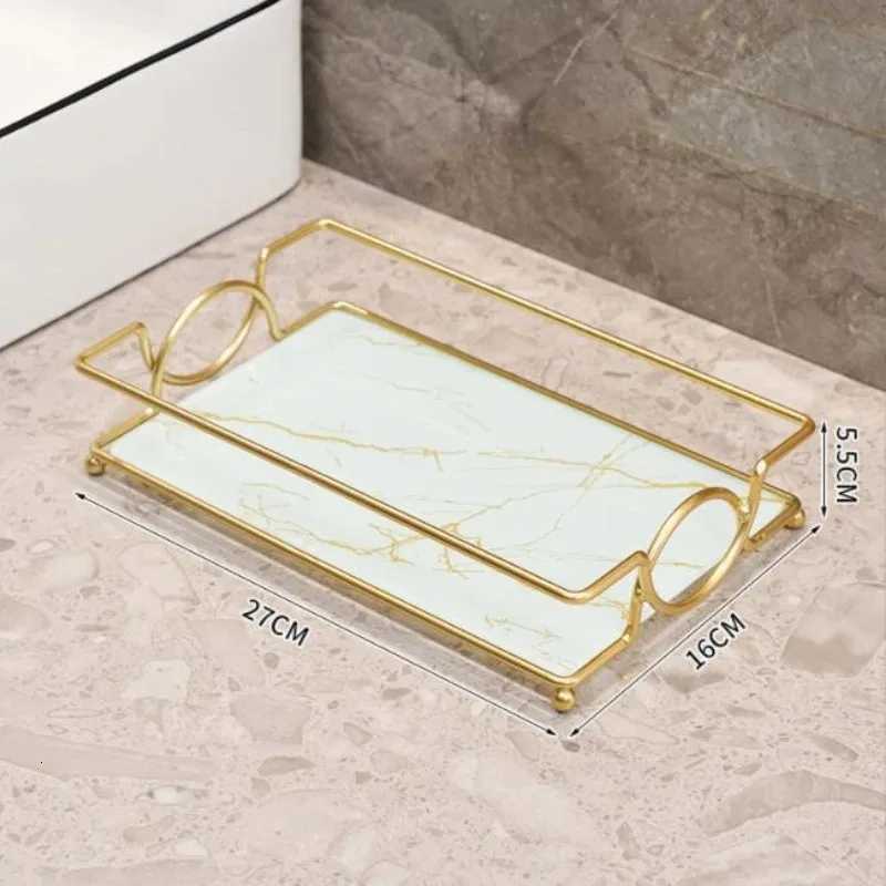 Square Storage Tray Home Living Room Coffee Table Tea Cup Storage Plate Glass Tray Aromatherapy Organizer Tray Home Decor Y251129