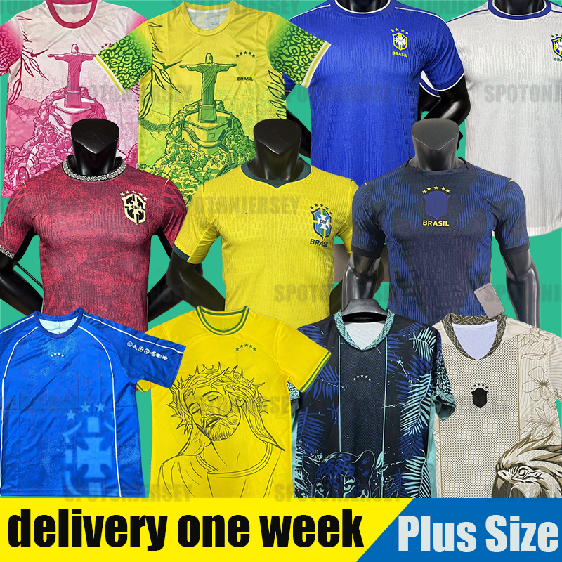 JESUS 2025 Copa brasil soccer jerseys CASEMIRO Camiseta de futbol PAQUETA RICHARLISON football shirt maillots football MARQUINHOS VINI JR RAPHINHA BRAZILS 3XL 4XL