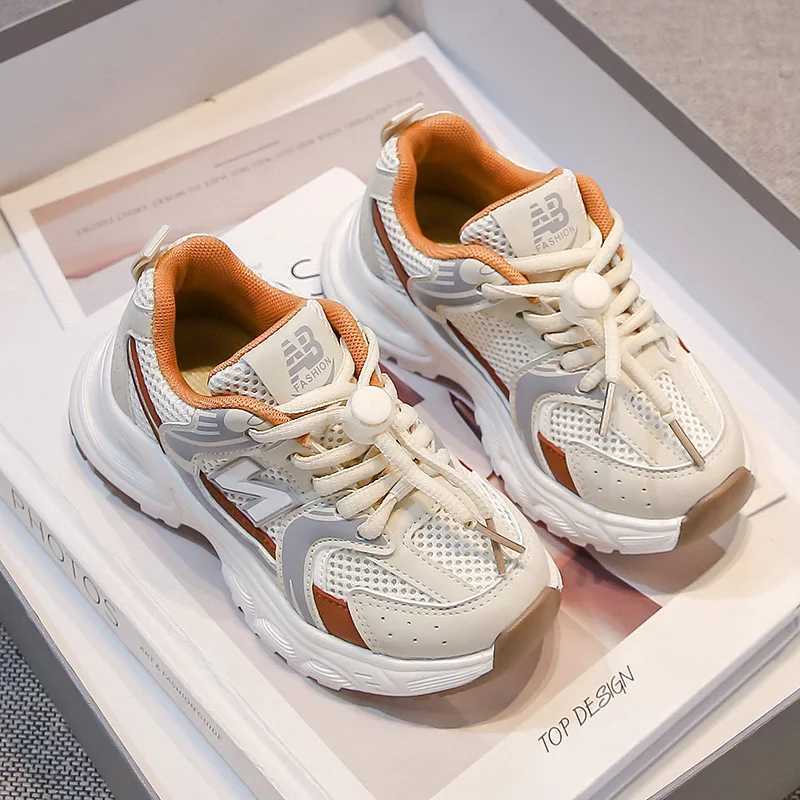 Size 26-37 boys and girls breathable mesh childrens casual sports shoes anti slip childrens sports shoes tennis X250429