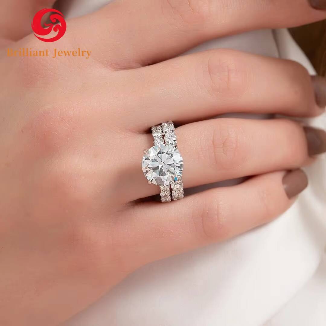 IGI Certificate 14k Yellow Real Gold Wedding Ring Diamond Engagement Ring 1ct 2ct 3ct HPHT Lab Grown Diamond Ring