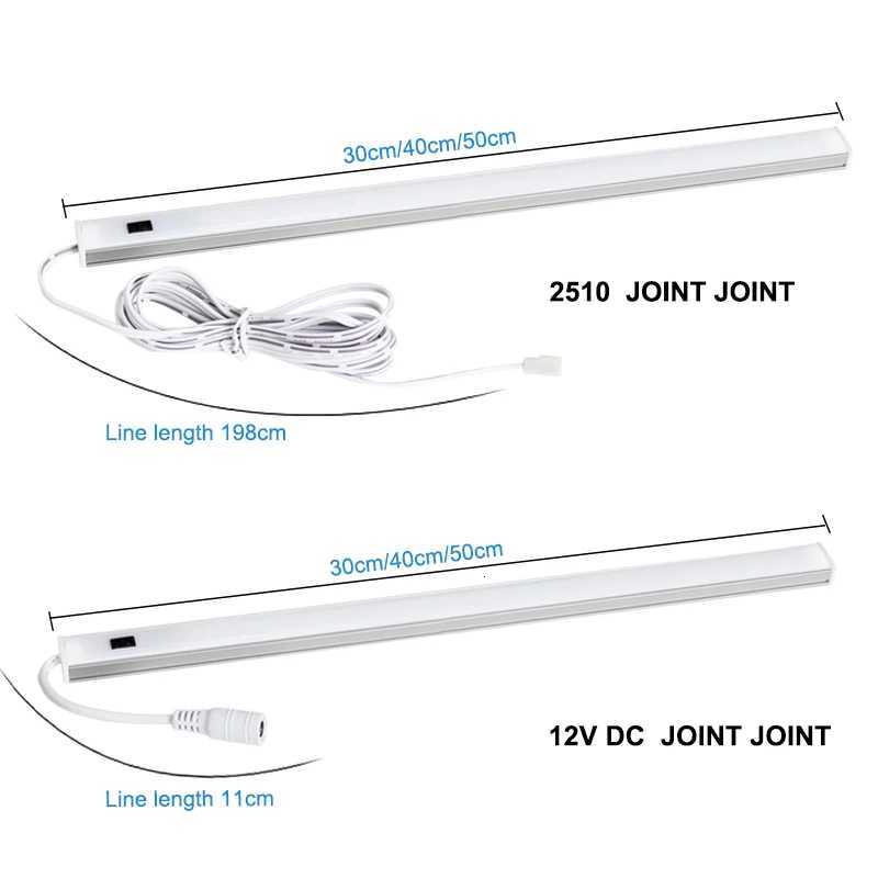 LED Light Under Cabinet Lights For Kitchen Hand Sweep Switch PIR Motion Sensor Closet Wardrobe Lamp 30/40/50cm Led Night Light M251129