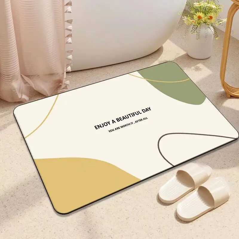 Toilet floor mat bathro non-slip absorbent toilet super door toilet diat d quick drying bathro foot mat H251129