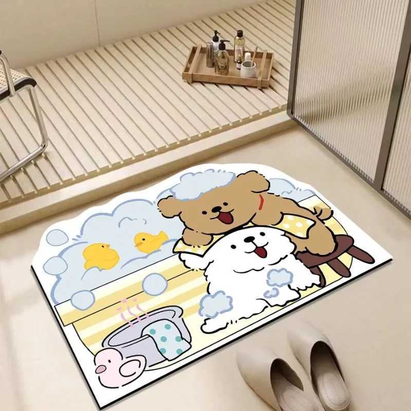 Bathro floor mat diatoeous earth toilet floor mat household absorbent mat bathro entrance non slip mat H251129