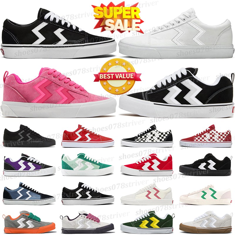 men women skateboard sneakers designer canvas shoes mens trainers slip on black white womens pink green orange tenis chaussures