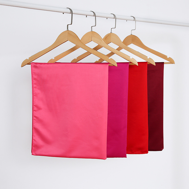 K569 2024 new pure color satin scarf matte satin scarf Malaysia headscarf wholesale