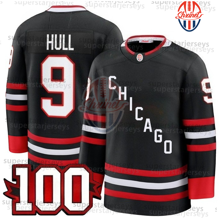 2025-26 Hockey Jersey 100th Bedard Nazar Burakovsky Bertuzzi Donato Teravainen Levshunov Mikheyev Crevier Sweater Custom Double-Reinforced Stitched