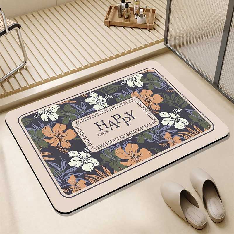 light luxury diat d floor mat bathro toilet door water absorption non-slip foot mat entry door mat H251129