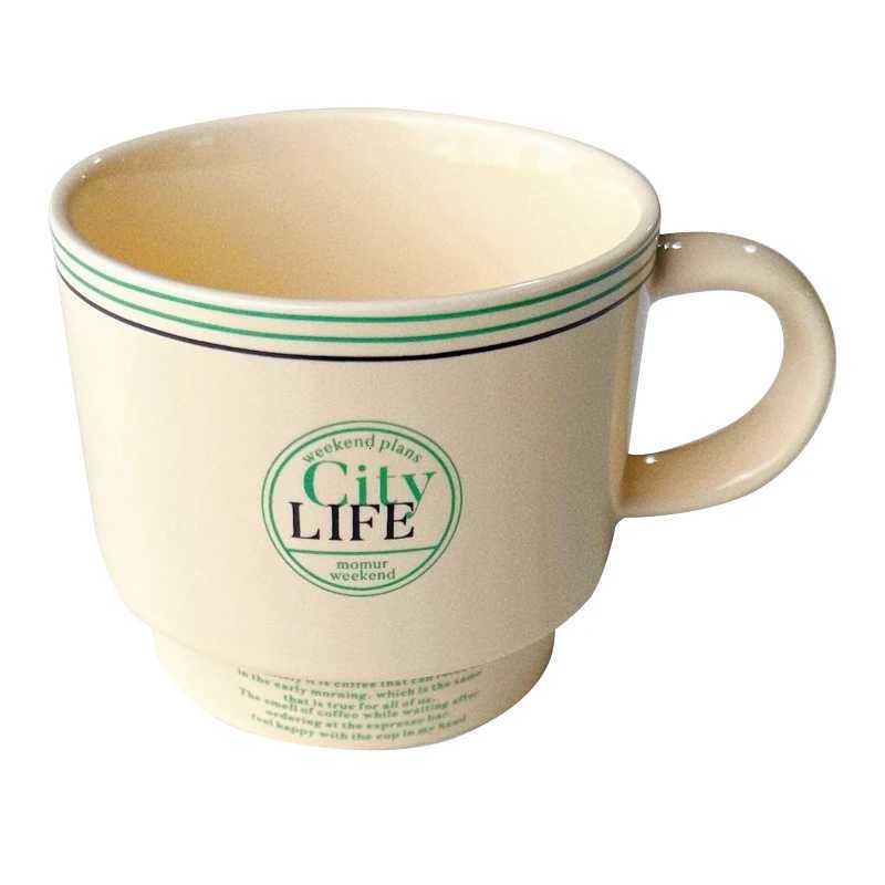 Luxury Korean Style Ceramic Breakfast Tableware Set Ins w Letter Coffee g Soup Dessert Plate Sauce Dish French Container Y251129