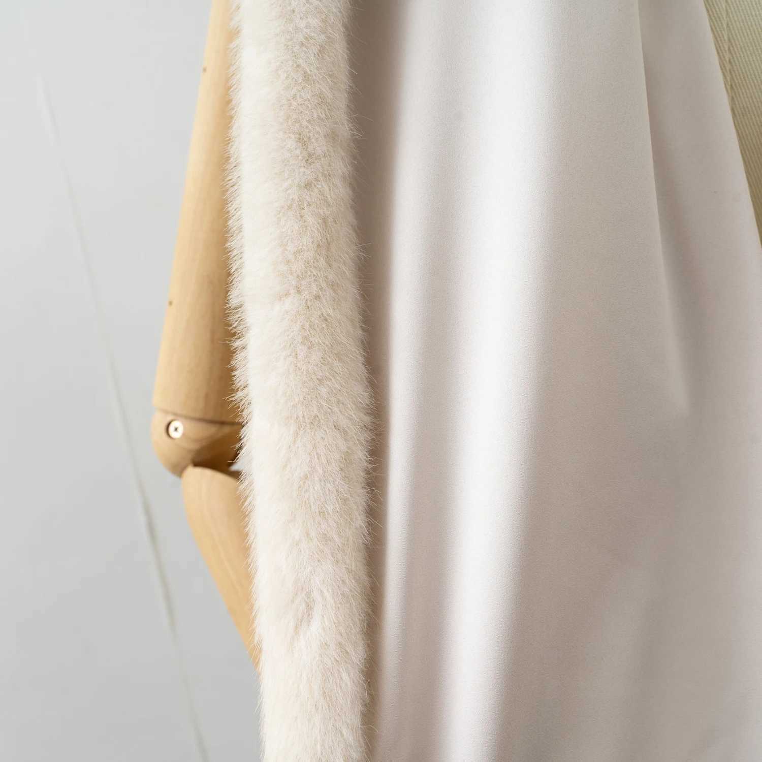 Women Fashion Faux Fur Scarf Faux Mink MufflerJ251129