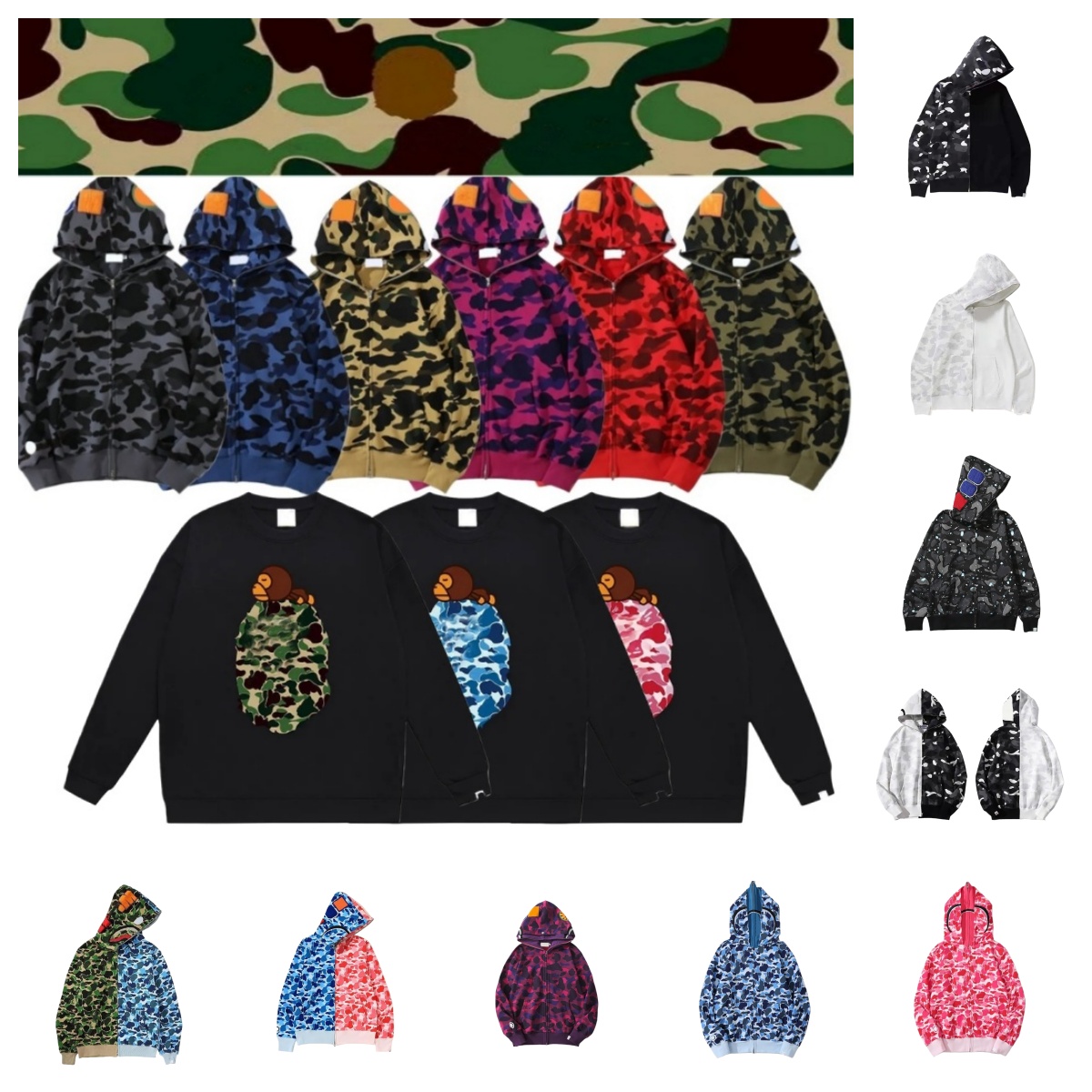 Shark hoodies for men designer zip up hoodie mens womens T shirt sweatshirt fashion tracksuit hoody Leisure shorts brand sweatpants men clothes Out tech fleece